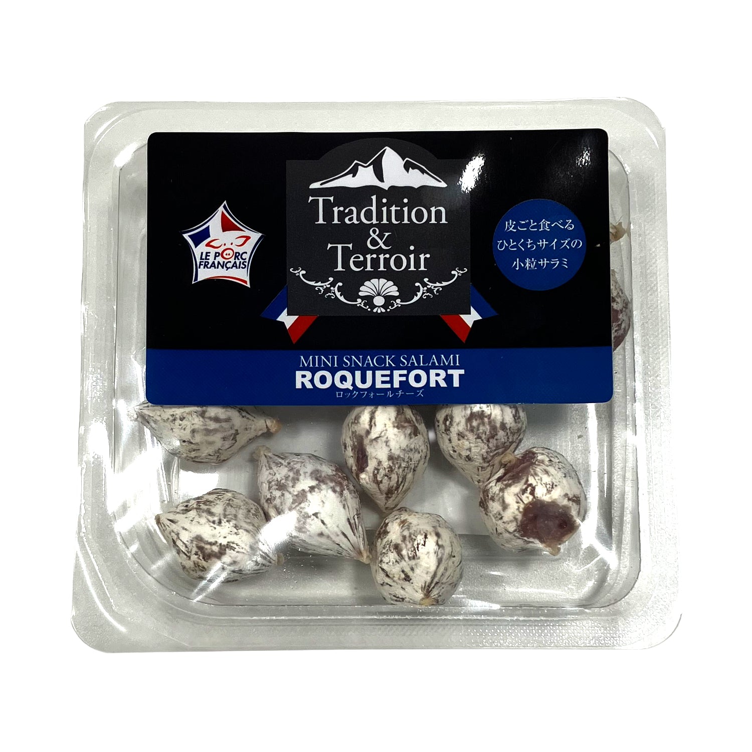 ピカール公式】スナックサラミ ロックフォールチーズ 冷凍 80g Mini