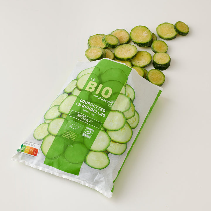 ピカール公式】BIO ズッキーニ（輪切り） 冷凍 600g Courgettes en