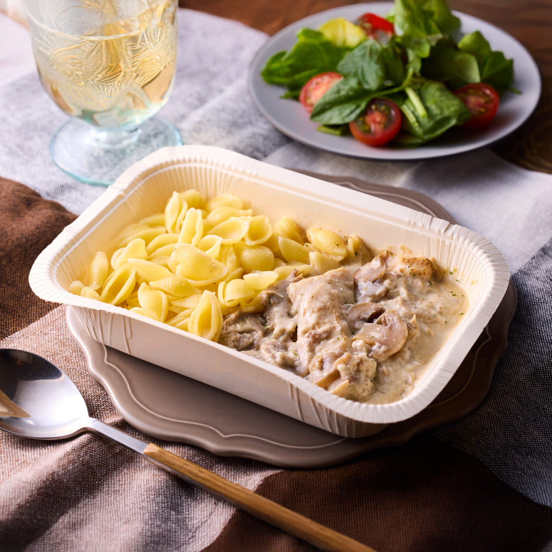 ピカール公式】鶏肉と小さなパスタ きのこソース 冷凍 300g Poulet et