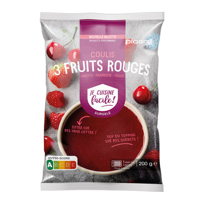 Picard Samosas Fruits Rouges 【ピカール公式】かける果実 3種類の赤いフルーツのクーリ冷凍 200g / Coulis de fruits rouges – Picard ...