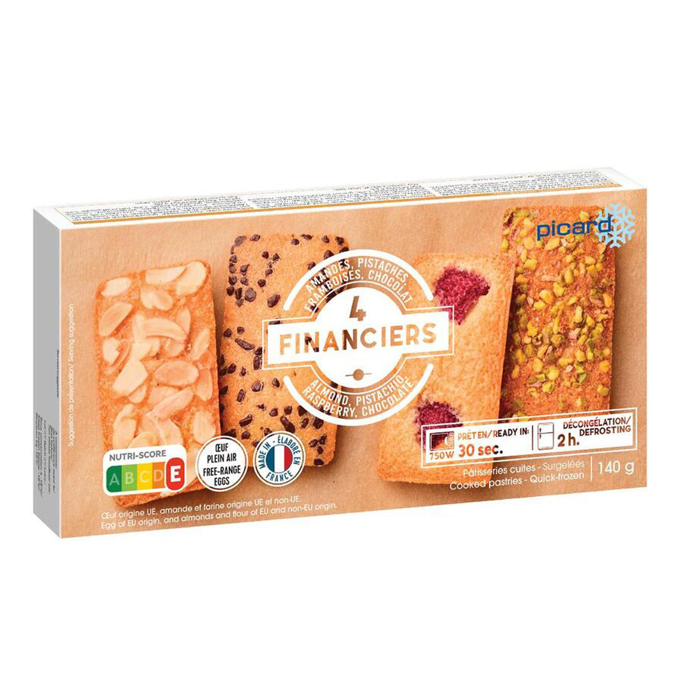 【先行販売】4種類のフィナンシェ（アーモンド、チョコレート、フランボワーズ、ピスタチオ）