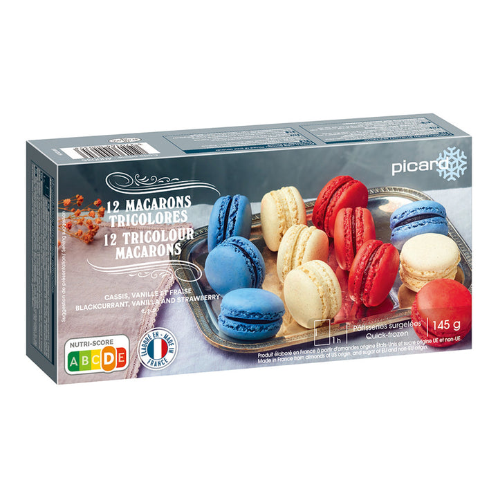 ピカール公式】トリコロール・マカロン（カシス、バニラ、ストロベリー