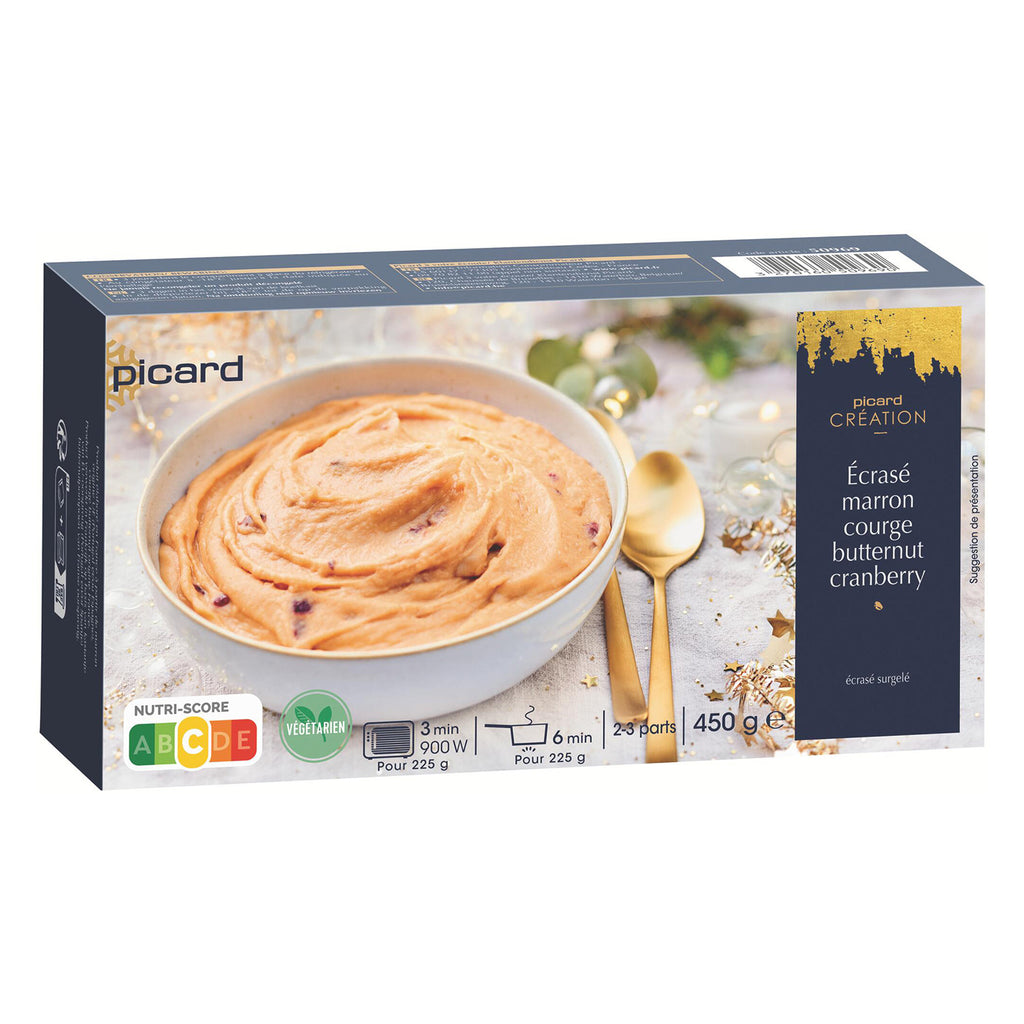 ピカール公式】マロン、バターナッツカボチャ、クランベリーのエクラゼ