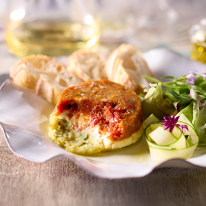 ピカール公式】トマト、シェーブルチーズ、ズッキーニのフォンダン