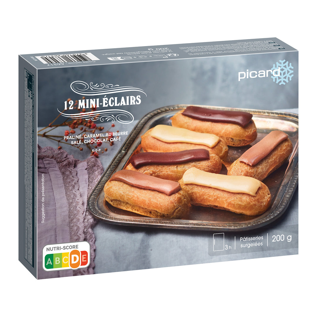 ピカール公式】4種類のミニエクレア 冷凍 12個入 12 mini-éclairs