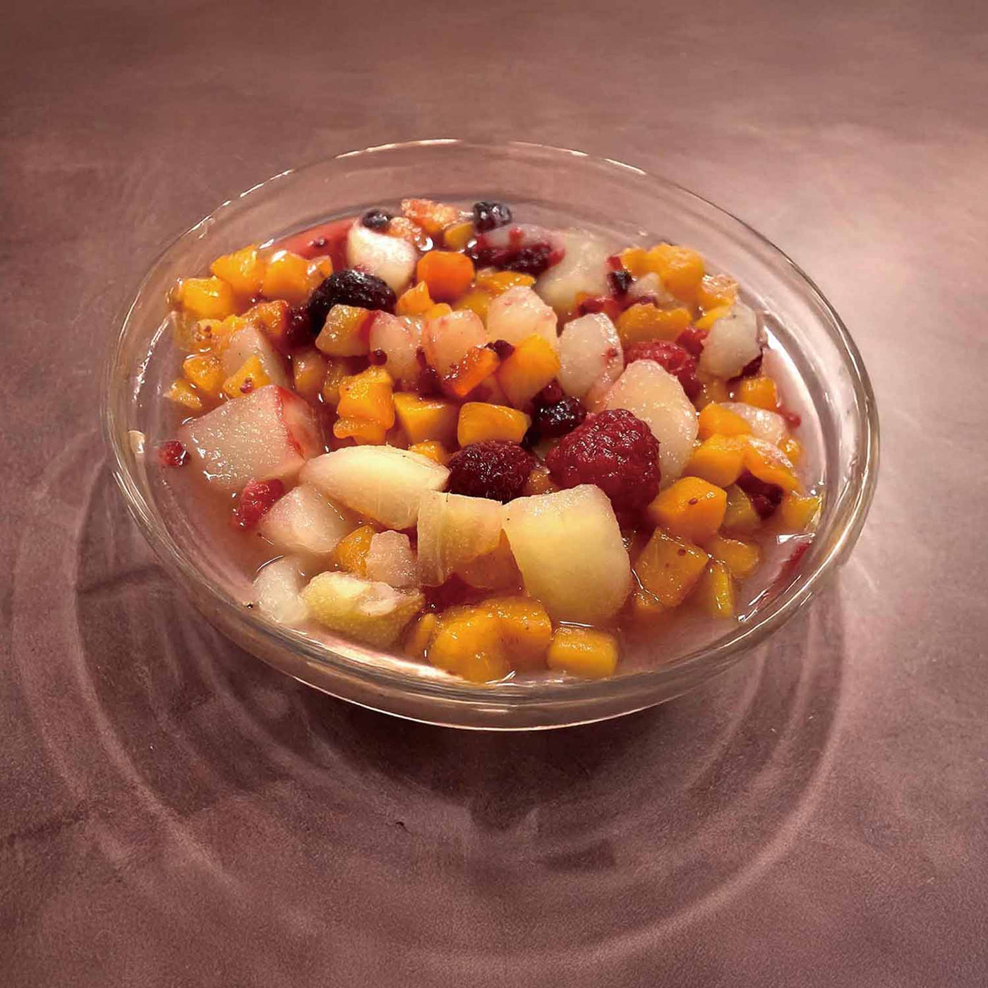 フルーツミックス（洋ナシ・黄桃・フランボワーズ）