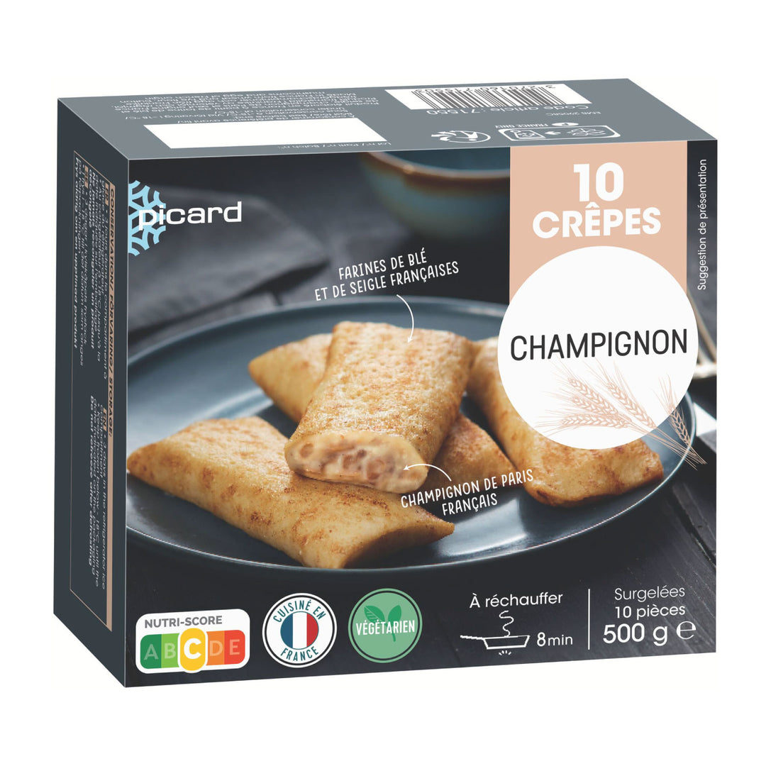 ピカール公式】マッシュルームのミニクレープ 冷凍 10個入 10 crêpes