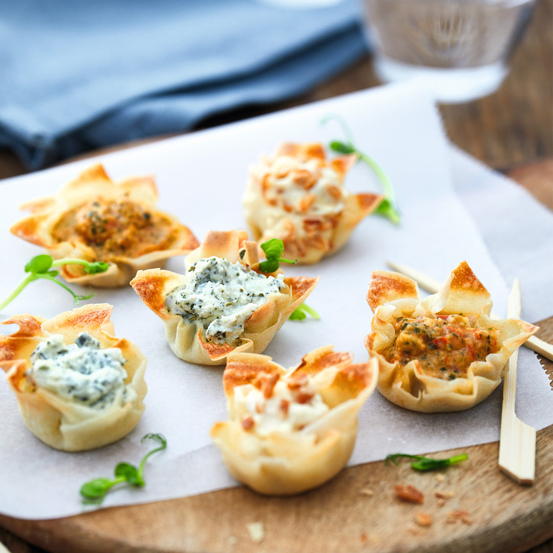 ピカール公式】食前のおつまみ 3種類の小さな花冠 冷凍 12個入 12