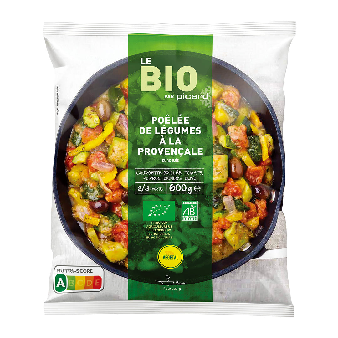 ピカール公式】5種類のBIO野菜ミックス 冷凍 600g Poêlée de légumes à