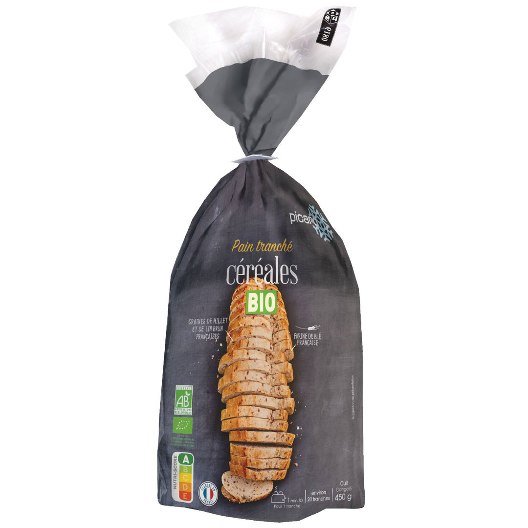 the pan files ピカール公式】BIO シリアルパンスライス 冷凍 450g Pain tranché céréales bio – Picard(ピカール)冷凍食品  Online Shop