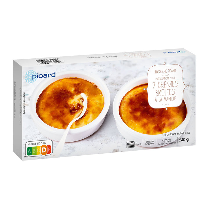 ピカール公式】クレーム・ブリュレ 240g 2個入 / 2 crèmes brûlées à