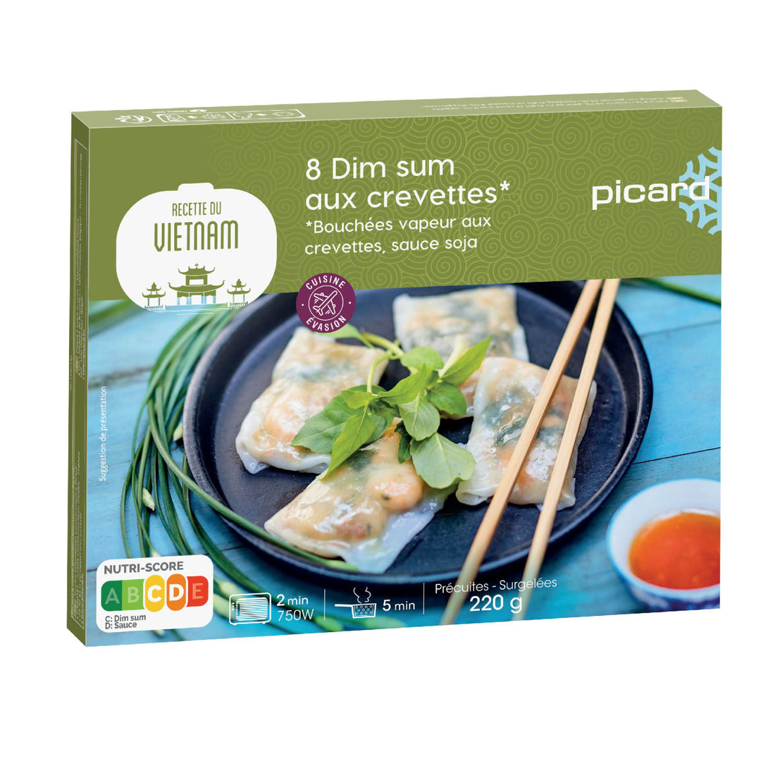 ピカール公式】エビの蒸し春巻き 冷凍 8個入 8 Dim sum aux crevettes