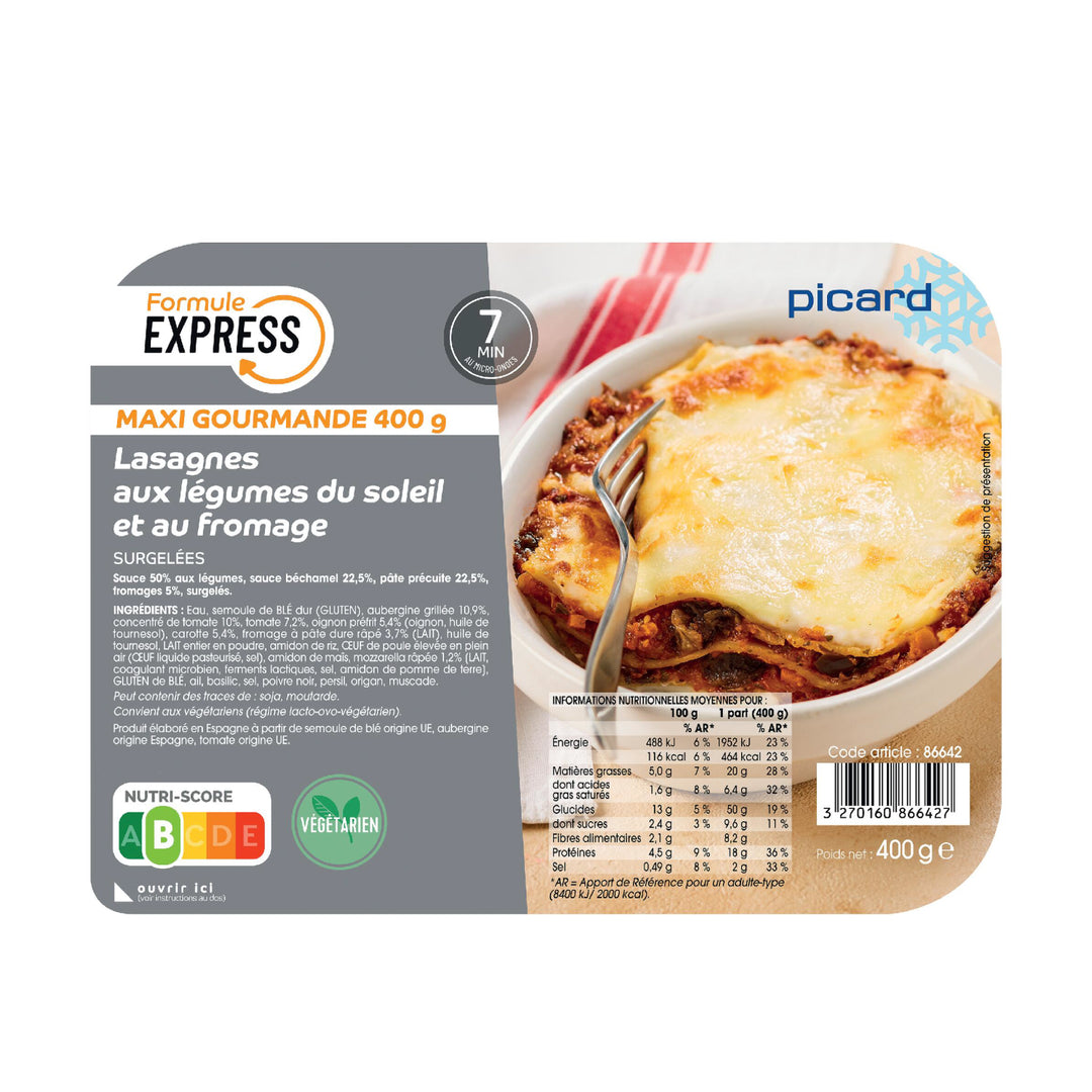 ピカール公式】グリルナスのラザニア 400g 冷凍 / Lasagnes