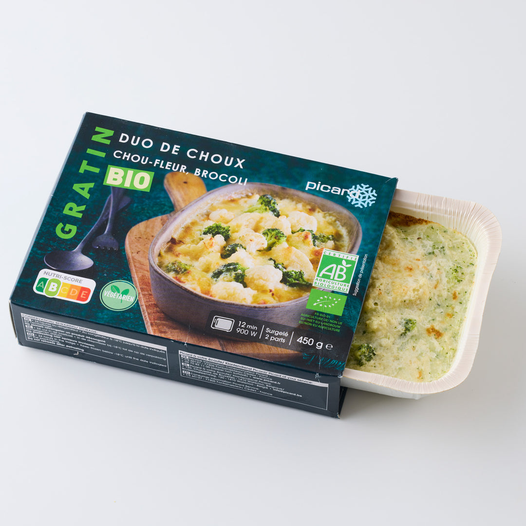 ピカール公式】BIO カリフラワーとブロッコリーのグラタン 冷凍 450g