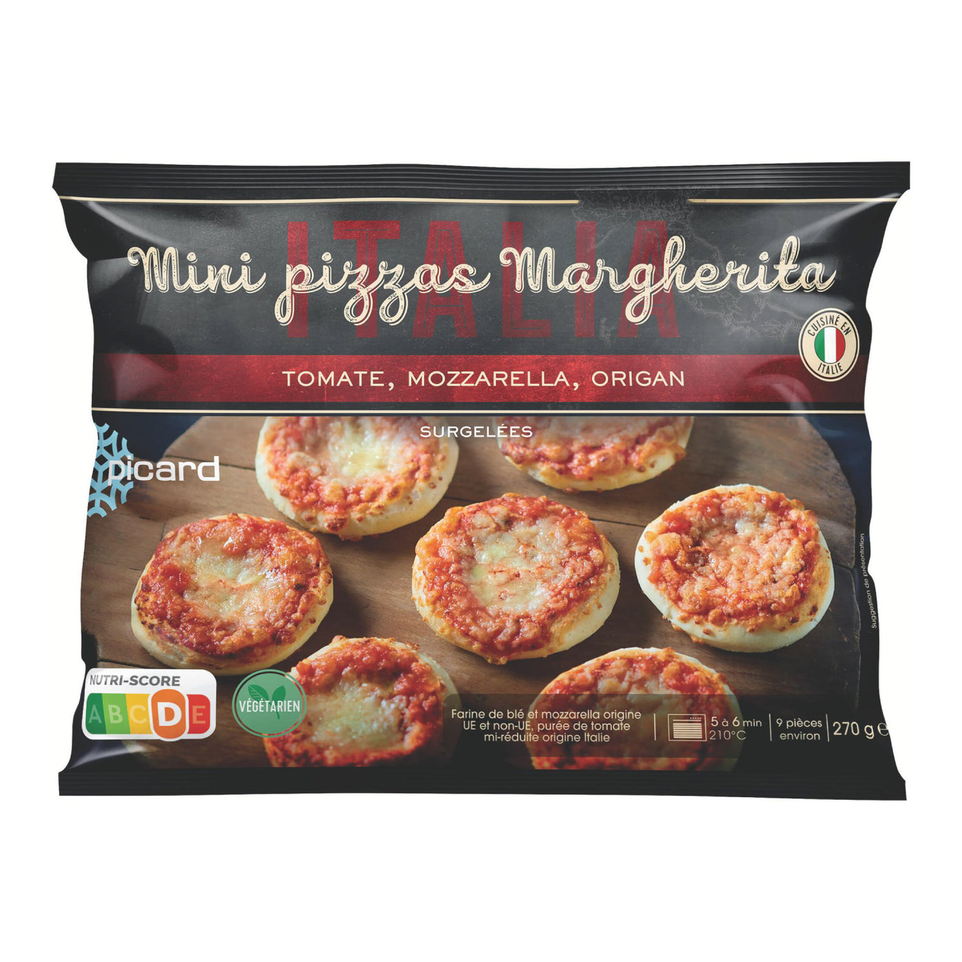 ピカール公式】マルゲリータのミニピッツァ 270g 冷凍/Mini pizzas