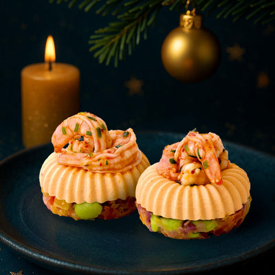 オマールクリームとエビのビジュー