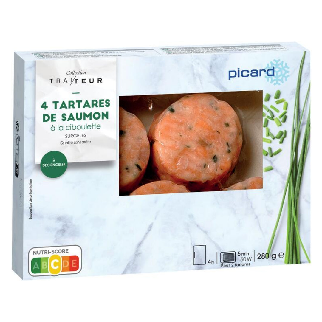 ピカール公式】アトランティックサーモンのタルタル 冷凍 280g 4個入 4