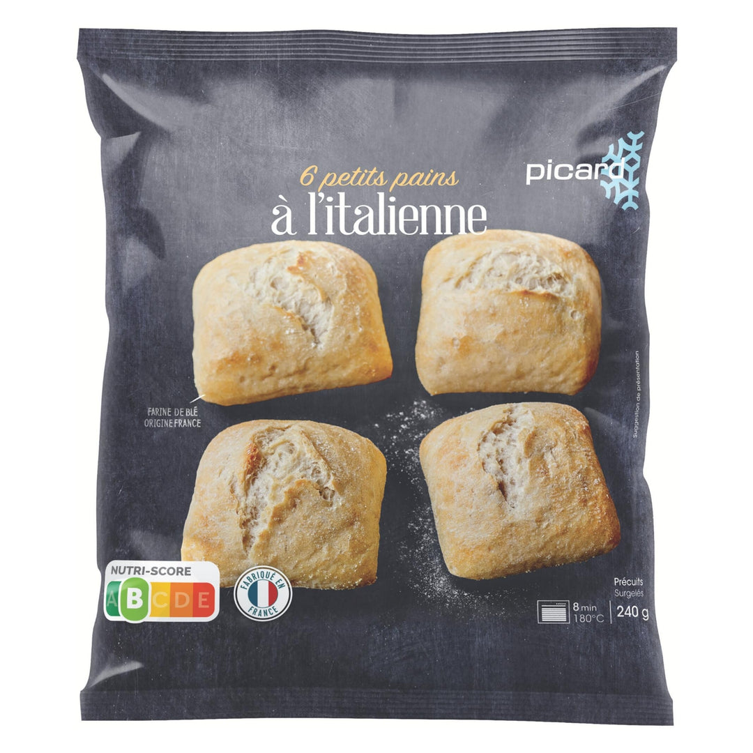 ピカール公式】イタリア風ミニパン 冷凍 6個入 6 petits pains à l
