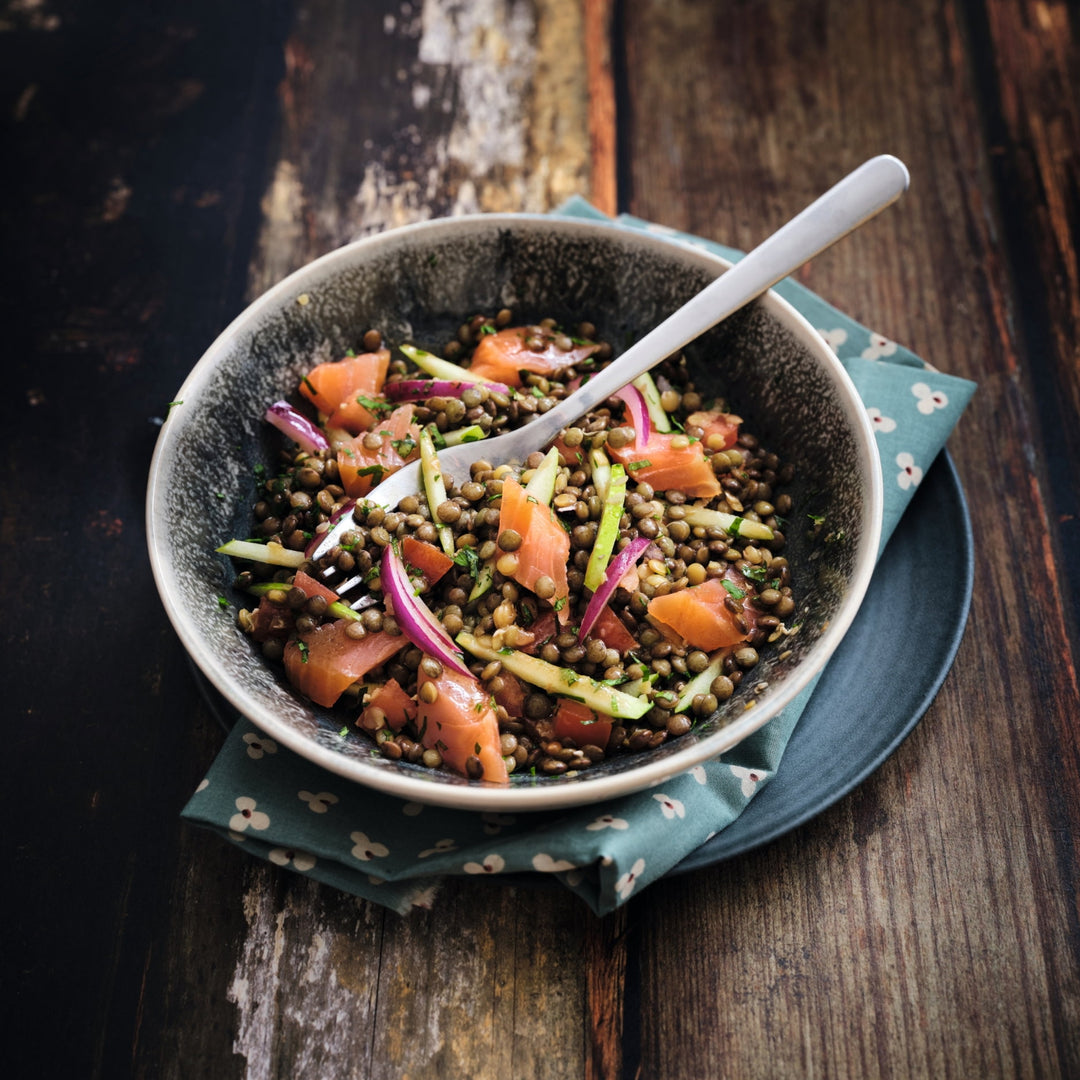 ピカール公式】 レンズ豆とスモークサーモン、リンゴのサラダ 冷凍