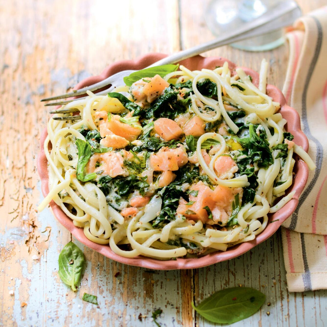 ピカール公式】サーモンとほうれん草のリングイネ 冷凍 300g Linguine